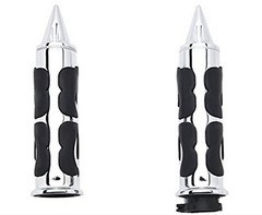 Motorcycle Aluminum Chrome Hand Grips Custom Handlebar Fits for Suzuki for Ka…