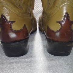 Dan Post DP 2147 J Men’s Western Boots 13 EW Leather Upper Brown Tan Mexico