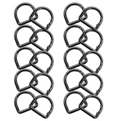 20 Pcs Metal D Spring Snap Clip Zinc Alloy Purse Strap Hardware For Bags