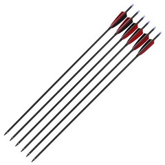 12pcs 30″ Carbon Arrows SP500 4″ Real Turkey Feathers Hunt Arrows Target Archery