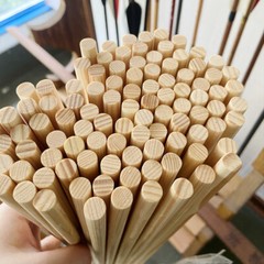 50pcs Archery 8.5mm 80cm/31.5in Pine Wood Shafts Handmade Wooden Arrows Straight