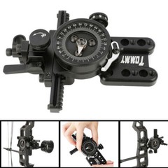 4x 6x 8x Compound Bow 1 Pin Sight Micro Adjustable Pointer Adaptor Scope Sight