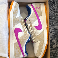 Nike SB Dunk Low PRM Rayssa Leal White/Purple Skateboarding Shoes US 15 D/M