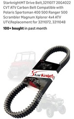 StarknightMT Drive Belt 3211077 for Polaris ATV UTV 400 500 Ranger Scrambler …