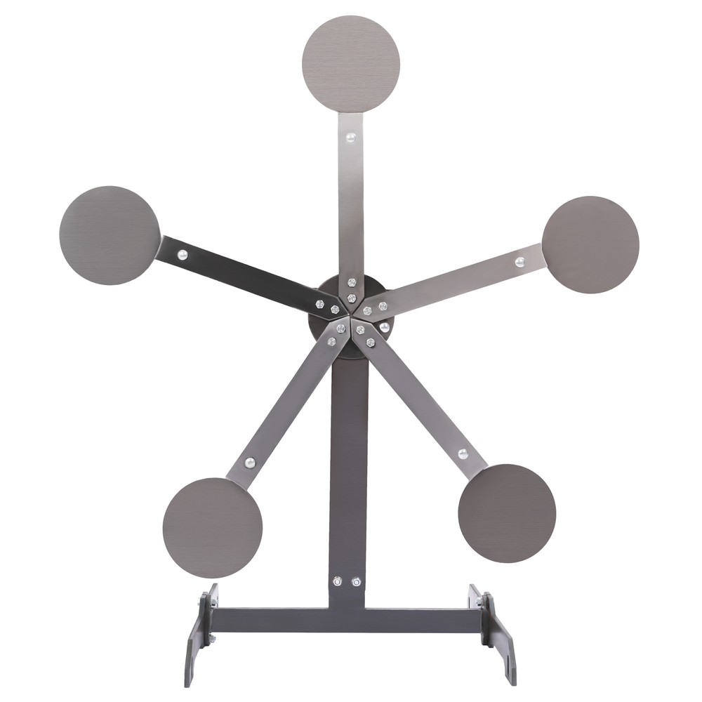 8″ inch Portable Paddles Star Reactive Shooting Target Q235 Steel, No Welding