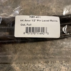 New Harmohn Kraft Americana 7081-411 Full Oak HK AMAR 1/2” Plain Laced Reins
