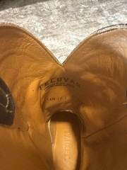 Tecovas The Doc Men’s 10D Leather Western Cowboy Boots Tan/Brown Vamp Blue Shaft