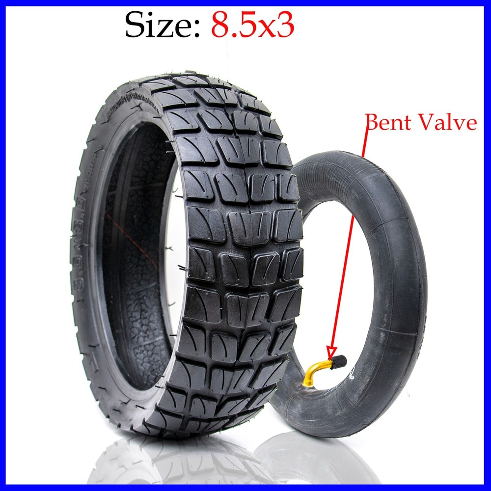 8.5×3 off-road Tire & Tube bent Valve fit Dualtron mini Electric Scooter