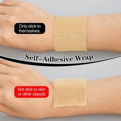 24pcs Self Adhesive Bandage Wraps, 2in 5 Yards, 12 Colors, Vet Wrap for Sport…