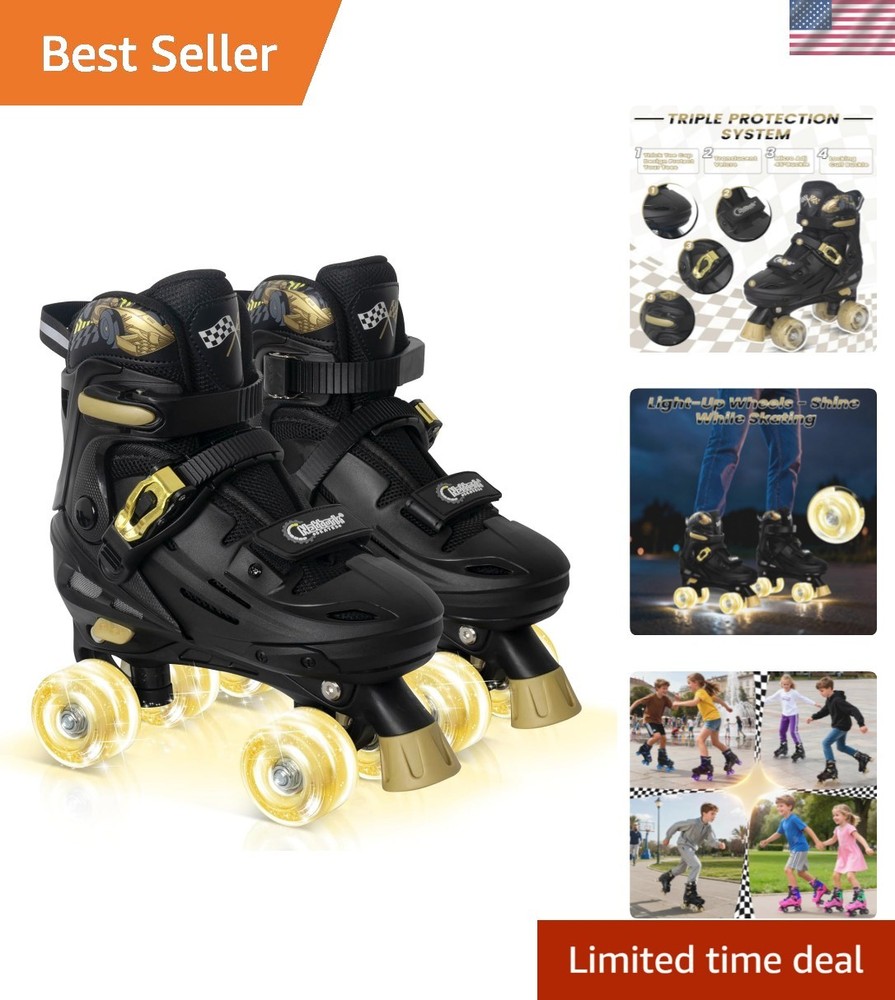 Adjustable Roller Skates for Kids Boys Girls- Teen Youth Age 4-16 – Cool Raci…