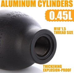 4500psi Aluminum HPA Air Tank M18*1.5 Scuba Paintball Cyclinder Bottle 0.45L