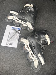 Powerslide Next 80 Rollerblades Black Inline Skates Roller Skates Preowned