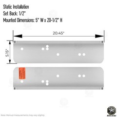 5 Inch Static Jack Plate Vertical Extension for CMC, 50012 Aluminum Outboard …