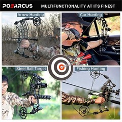 Dual-use Compound Bow Set – Compound Bows for Archery Arrows & Slingshot Stee…