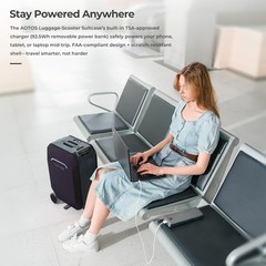 AOTOS Smart Ridable Electric Suitcase 31L Travel Riding Luggage Scooter