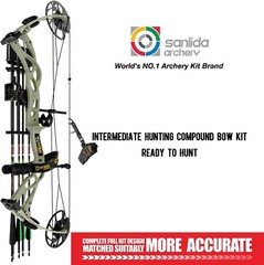Ready to Hunt Compound Bow Kit for Adults – 0-70 lbs Draw Weight, No Bow Press