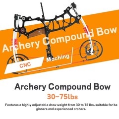 Archery Compound Bow Set 80% Let-Off CNC 30-75lbs HuntingCompetitive Shooting