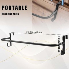 36 Inch Blanket Rack with Tack Rack,Portable Blanket Bar for Hang Horse Blanket