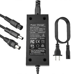 High-Efficiency 42V 2A Charger with Triple Connector Type for 36V Batteries