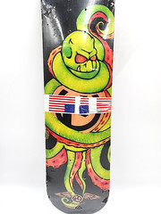 Kryptonics Skateboard Deck Evil Demon Green Octopus Graphic 31 Inches