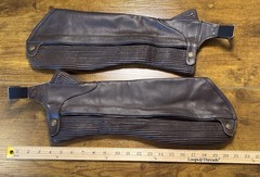Ovation Leather Half Chaps Brown Medium Equestrian Riding Gear