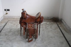 Western Saddle Roping Ranch Work Equestrian Trail Horse Wade Tree A Fork Premium