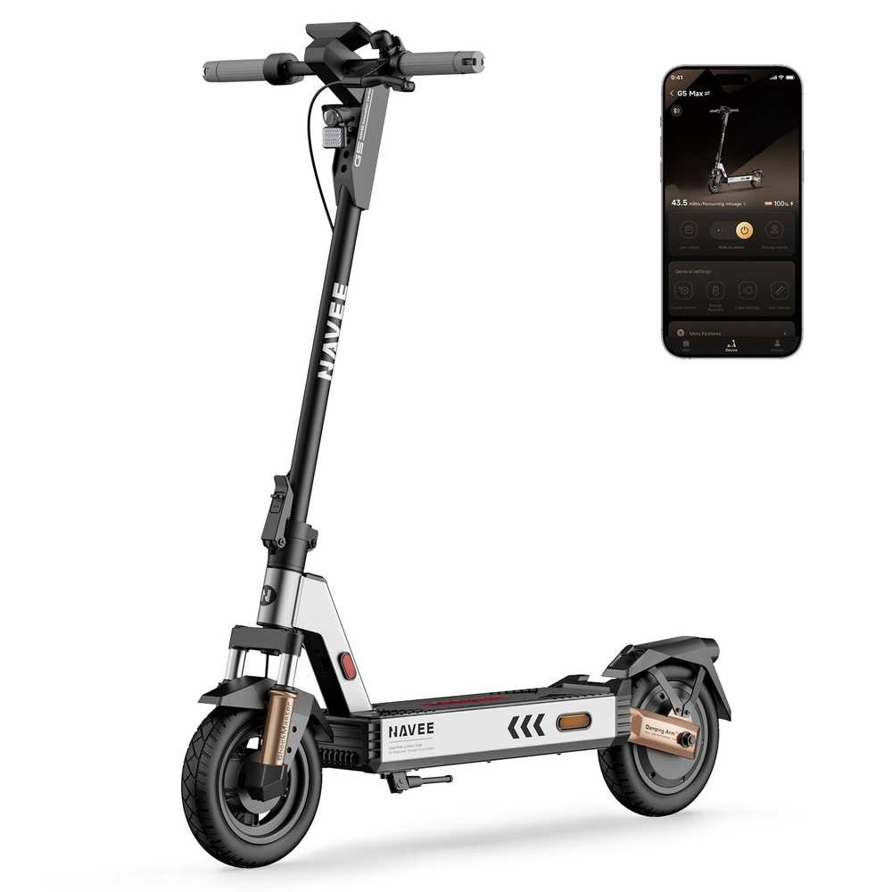 NAVEE G5 Max Electric Scooter for Adults, 1000W, 20MPH, 43 Miles, Commuter