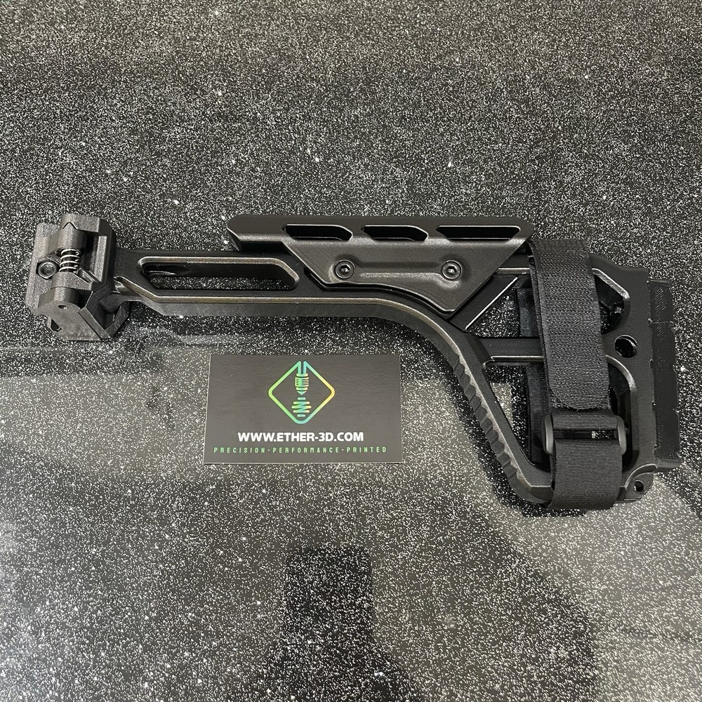 Carbon Fiber Airsoft Picatinny Stock With Cheek Riser