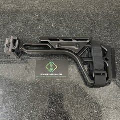 Carbon Fiber Airsoft Picatinny Stock With Cheek Riser