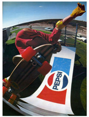 RARE – 70s retro PEPSI SKATEBOARD t-shirt