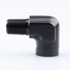 90 Degree 1/8″ NPT 1/8 NPT to 1/8 NPT female npt to male npt elbow black