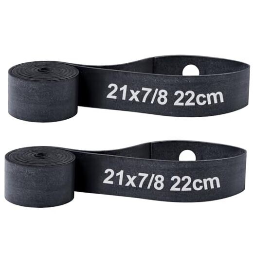 2PCS Motorcycle Rim Strips Bands 21″ x 7/8″, Durable Rubber Rim Tape with
