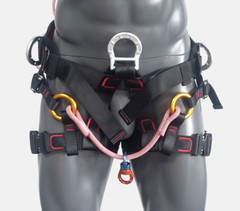 New Arborist Saddle Tree Climbing Half Body Harness Rope Bridge Caving Rescue