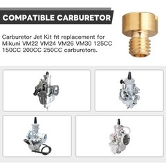 16pcs Carburetor Jet Kit,Main Jets 88 90 95 98 100 105 110 115 120 125 130 135