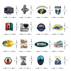 LINZZE ONESHAW Fishing Stickers Pack Waterproof Vinyl (50-Pcs Fishing)