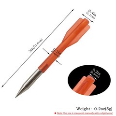 Red 7.6cm Short Slingshot Darts – 6mm Thick, Metal Tip, Plastic Body for Hunting