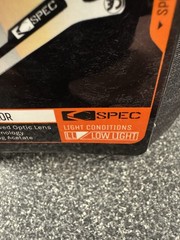 CRBN C-Spec ZERO lens. Lowlight: Lt. Grey- Red Mirror. BNIB!