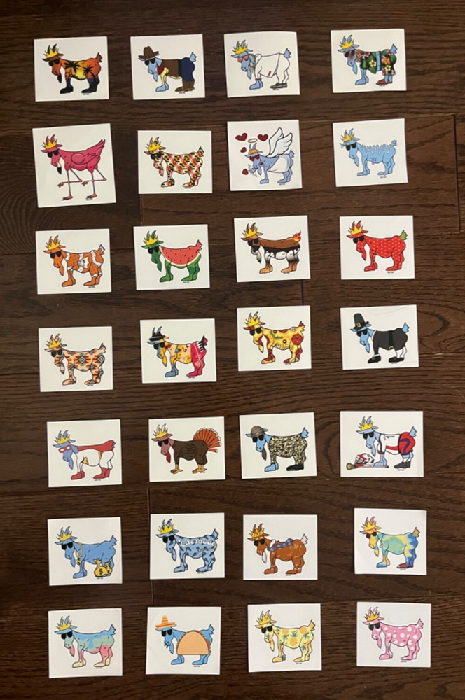 GOAT USA Stickers (Singles and Sets)*FREE SHIPPING*PICK YOUR OWN*NEW AND RARE*