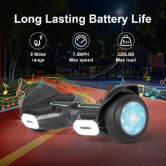 Commugo K3 Adults Off Road 6.5″ Hoverboard Bluetooth 220 lb Weight Limit UL2272