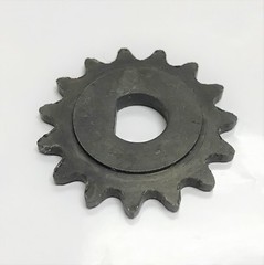 15 Tooth Sprocket D-bore for use with #25 chain for electric scooter motors