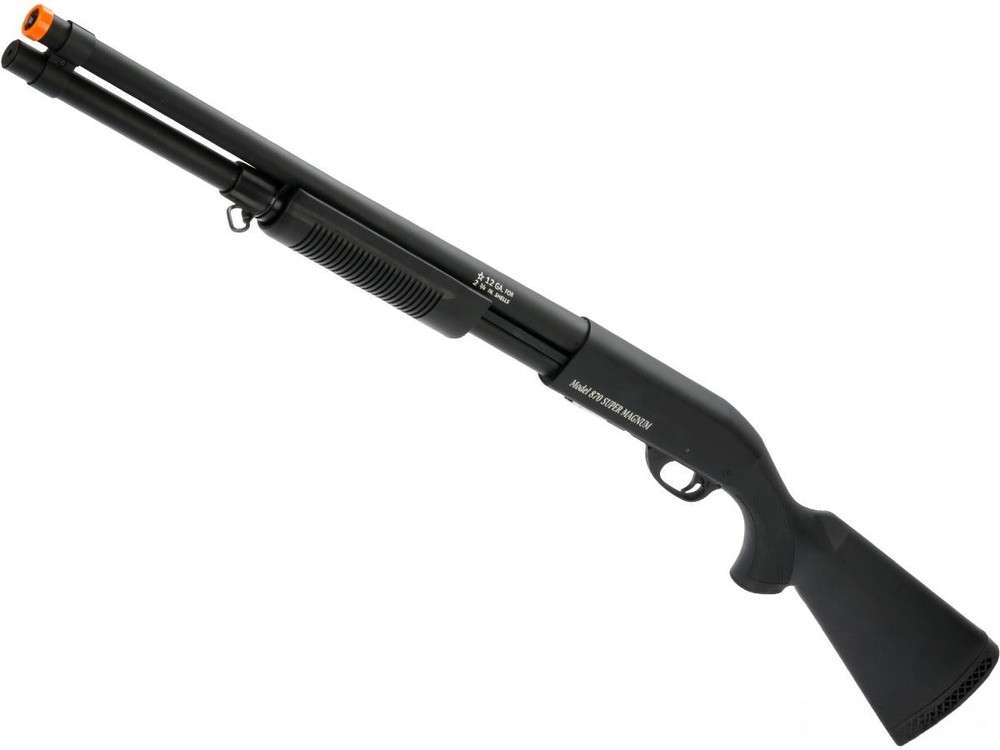 S&T M870 Type Full Metal Airsoft Training Shotgun(Standard/Black/Polymer Stock)