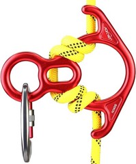 Climbing Figure 8 Descender 6.7 Inch Red Device for Safe Belaying and Rappelling