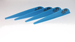 Tonys 3» Archery Vanes Archery All New Super Wave Vane Blue 50PK TNYSWVB3343F