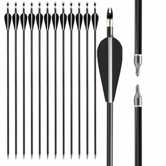 12PCS 30inch Fiberglass Arrows Spine 500 For Compound & Recurve Bows Hunting