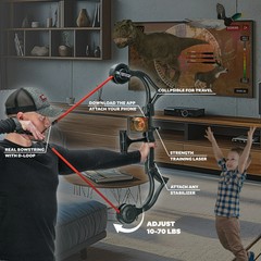 AccuBow 2.0 Carbon Fiber Virtual Archery Gaming Bow 10-70lb Foldable New