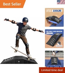Single-Piece , Bike Ramp, Skate Ramp – Design for Beginners, More Durable, Sa…