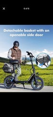 Gyroor C1S Electric Scooter Adults, 650W Folding, Basket, Dual Suspension, LCD
