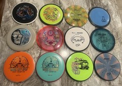 Lot of 12 Used Disc Golf Discs MV Pitch Matrix Proxy Watt Trace Crave Atom EUC