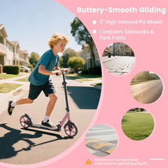 Kick Scooter for Kids 5-12, Teens, Adults, CPSC Certified Foldable Lightweight S