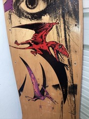 Vintage 1988 Tracker Gary Scott Davis GSD Eye See Pterodactyls Skateboard Deck
